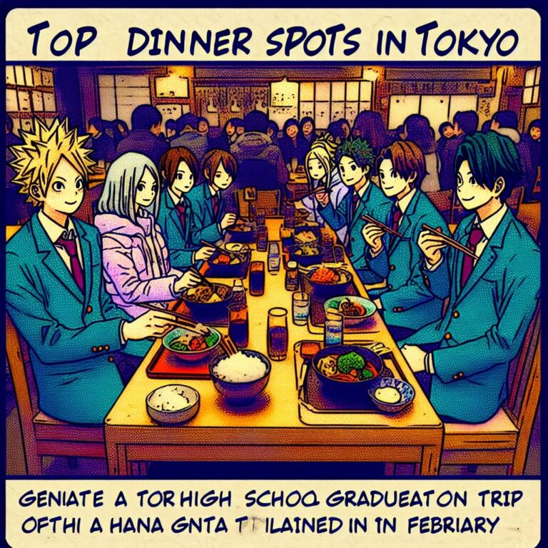 Top Dinner Spots in Tokyo for a High School Graduation Trip in Mid-February